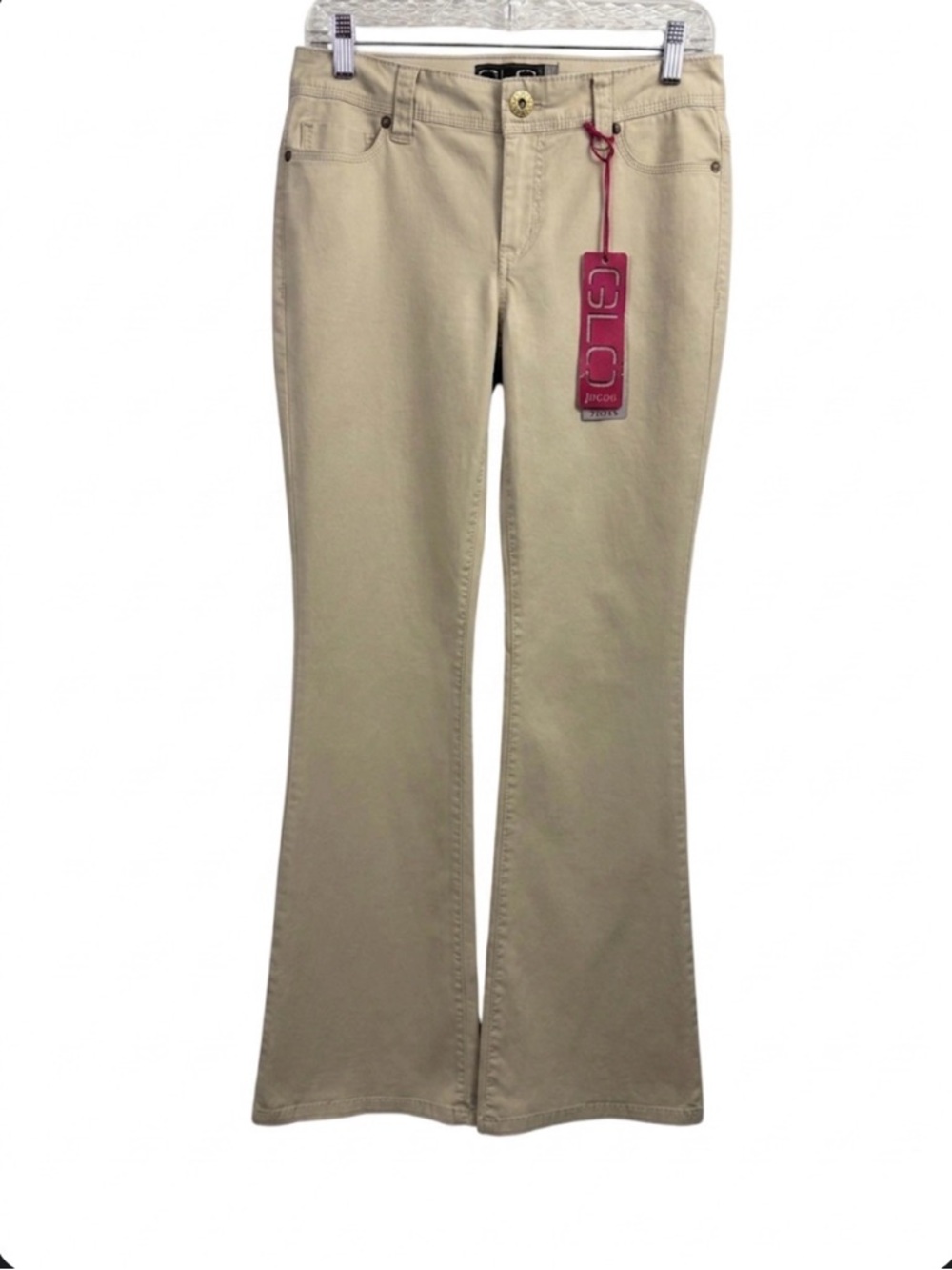 GLO Jeans Khaki Flare Leg Pants - NWT